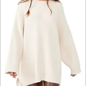 NWT Free People Peaches Tunic in Ivory
